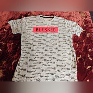 Eighty Eight Black and White Short Sleeve Tee with Bold Graphic